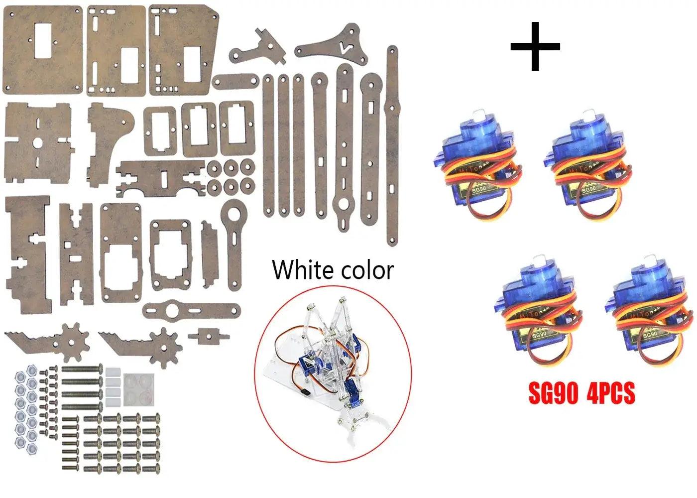  Arduino Robot Arm Kit Four DoF Claw System Programmable Stem -  ToylandEU™
