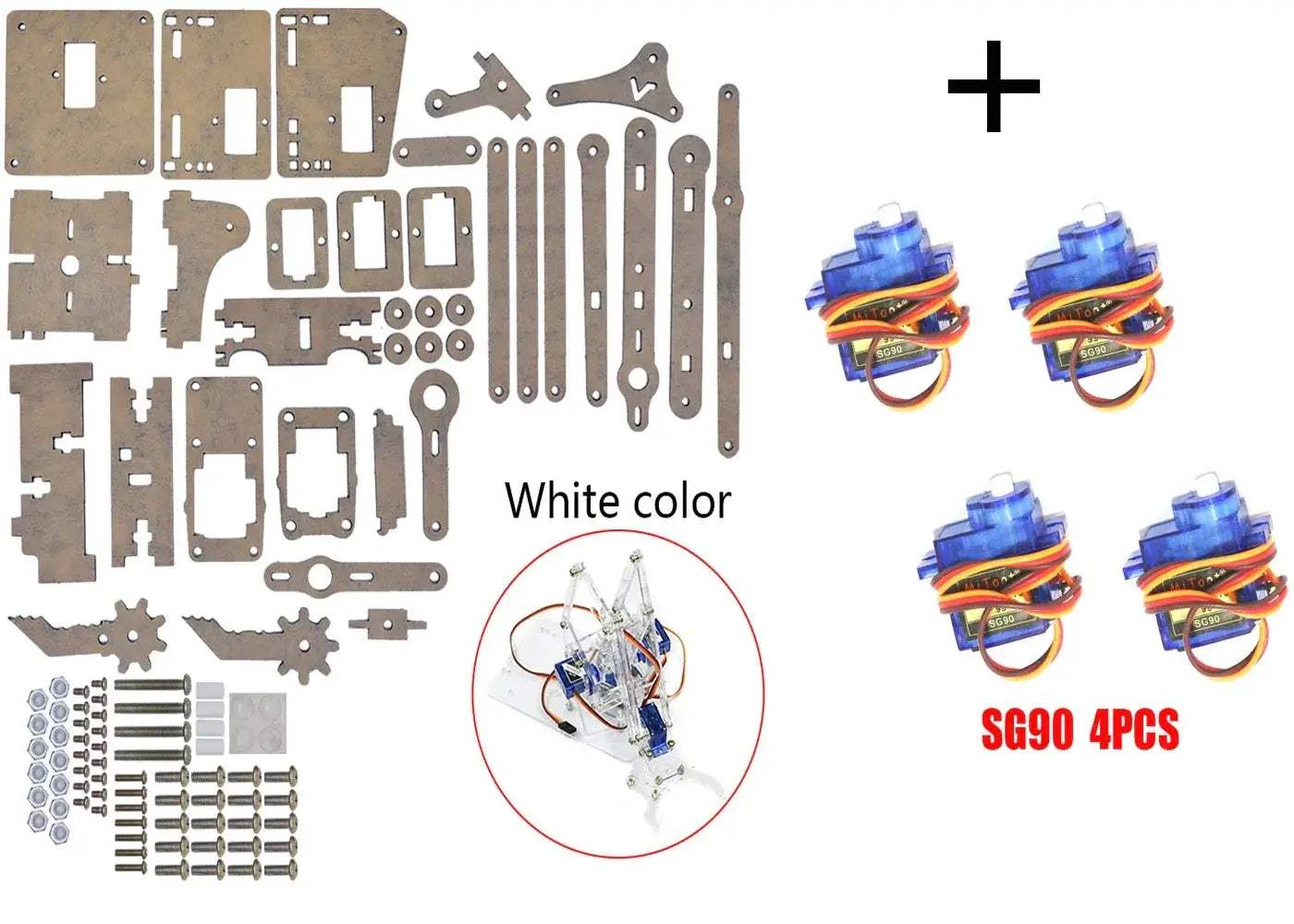 Arduino Robot Arm Kit With Four DoF Claw System - ToylandEU