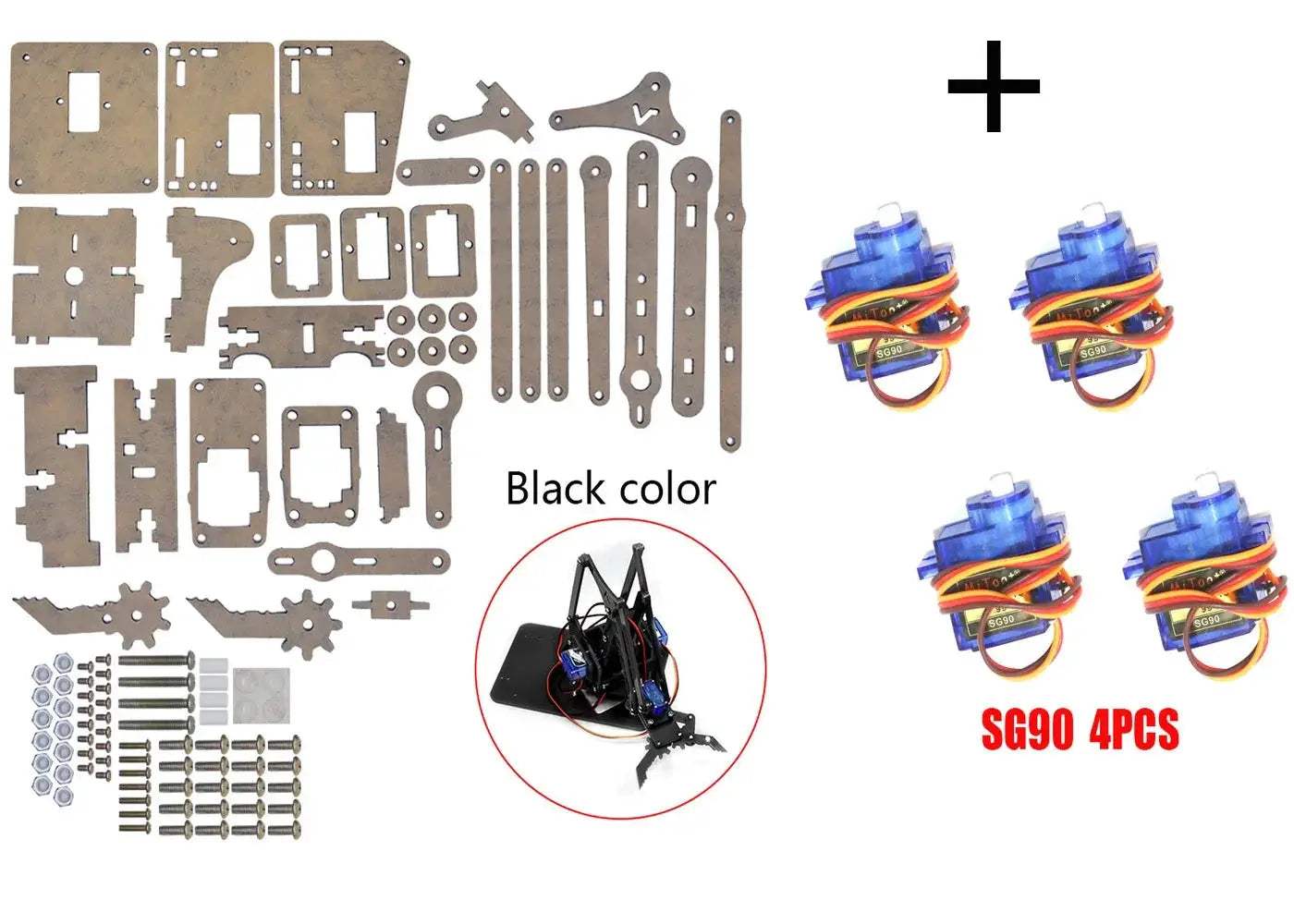 Arduino Robot Arm Kit With Four DoF Claw System - ToylandEU