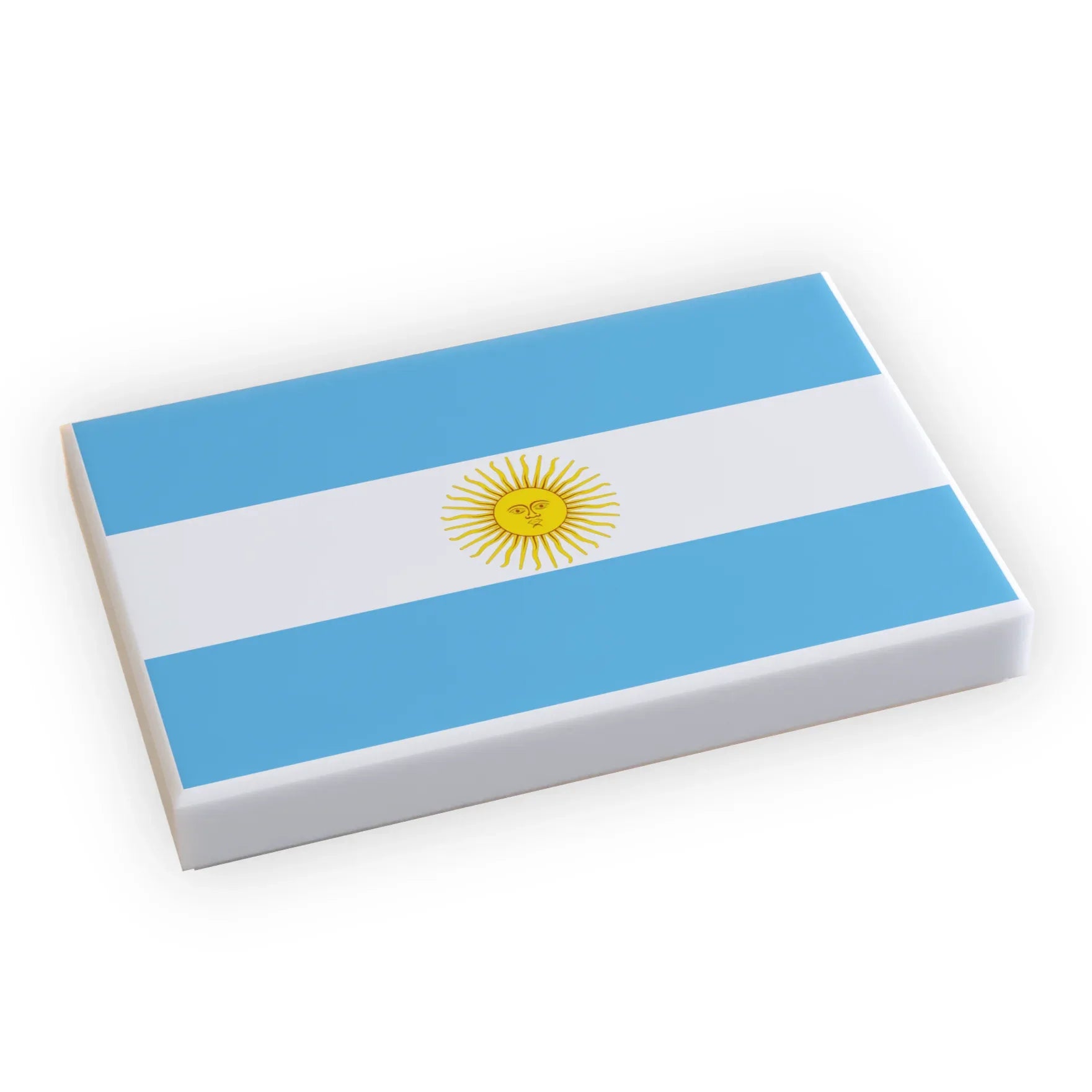 Argentina Flag 2x3 LEGO Tile Durable Printed For MOCs - ToylandEU