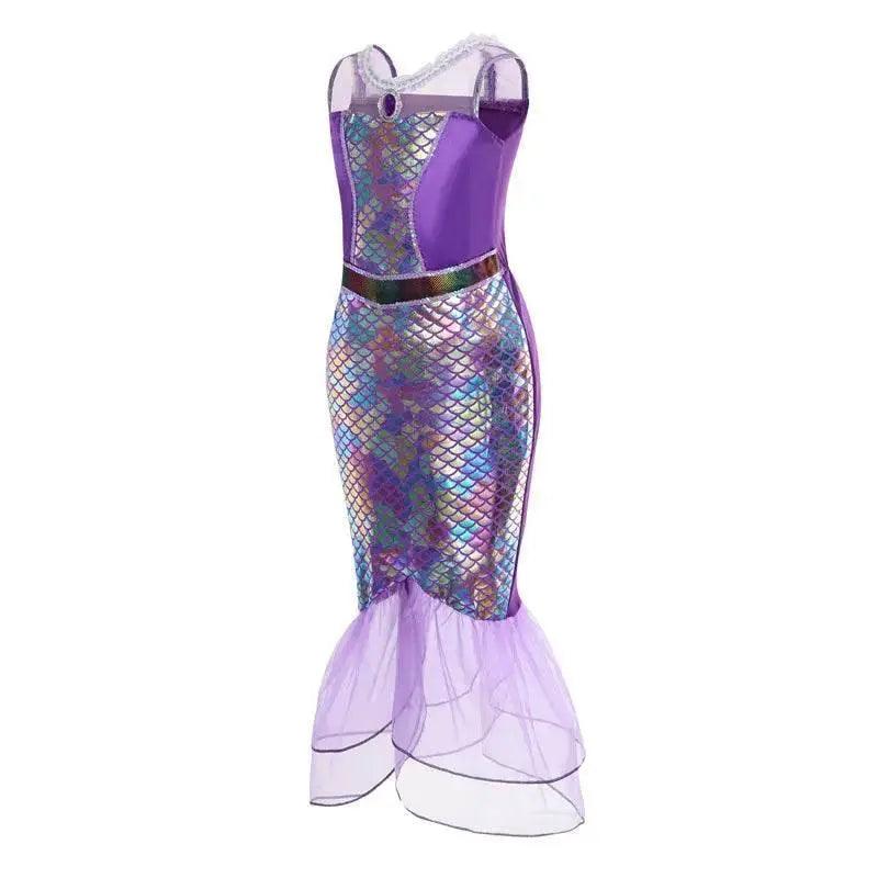  Ariel Mermaid Princess Costume Gown for Girls -  Cosplay Costume -  ToylandEU™