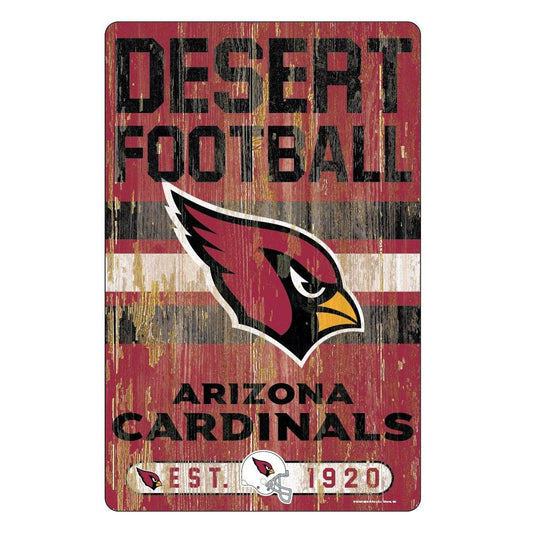 Arizona Cardinals 11x17 Wood Sign Slogan By Wincraft - ToylandEU