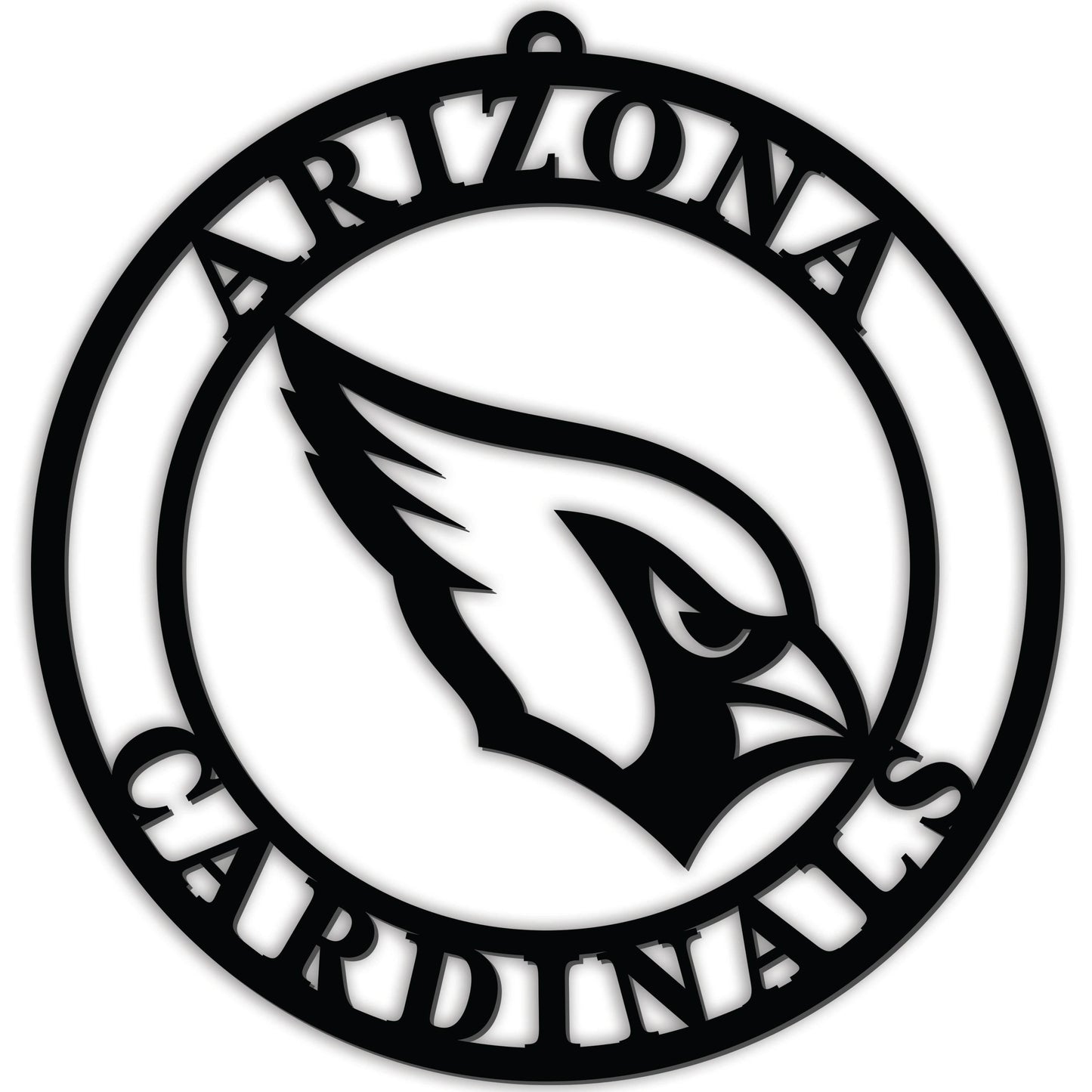 Arizona Cardinals 16 Inch Black PVC Door Hanger Sign - ToylandEU