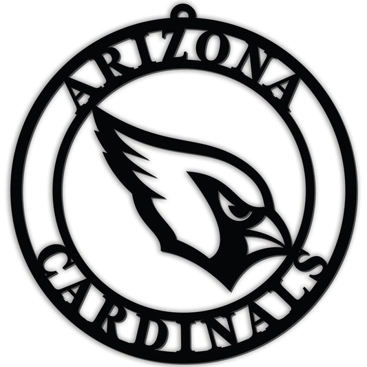 Arizona Cardinals 16 Inch Black PVC Door Hanger Sign - ToylandEU