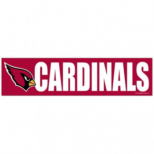 Arizona Cardinals Adhesive Bumper Sticker 3 By 12 Inch - ToylandEU