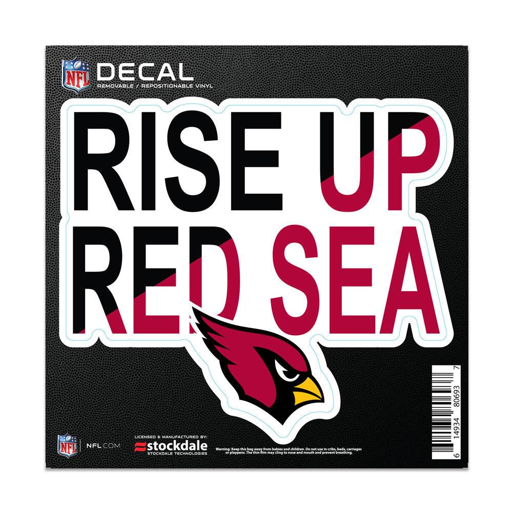 Arizona Cardinals All Surface Slogan Vinyl Decal 6x6 Inches - ToylandEU