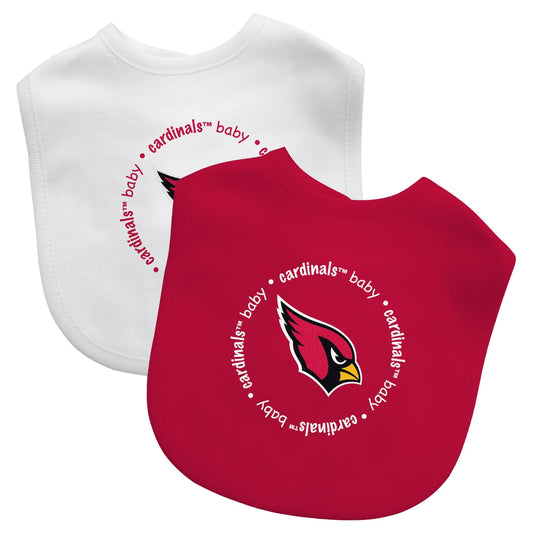 Arizona Cardinals Baby Bibs 2 Pack Unisex Embroidered Logo - ToylandEU