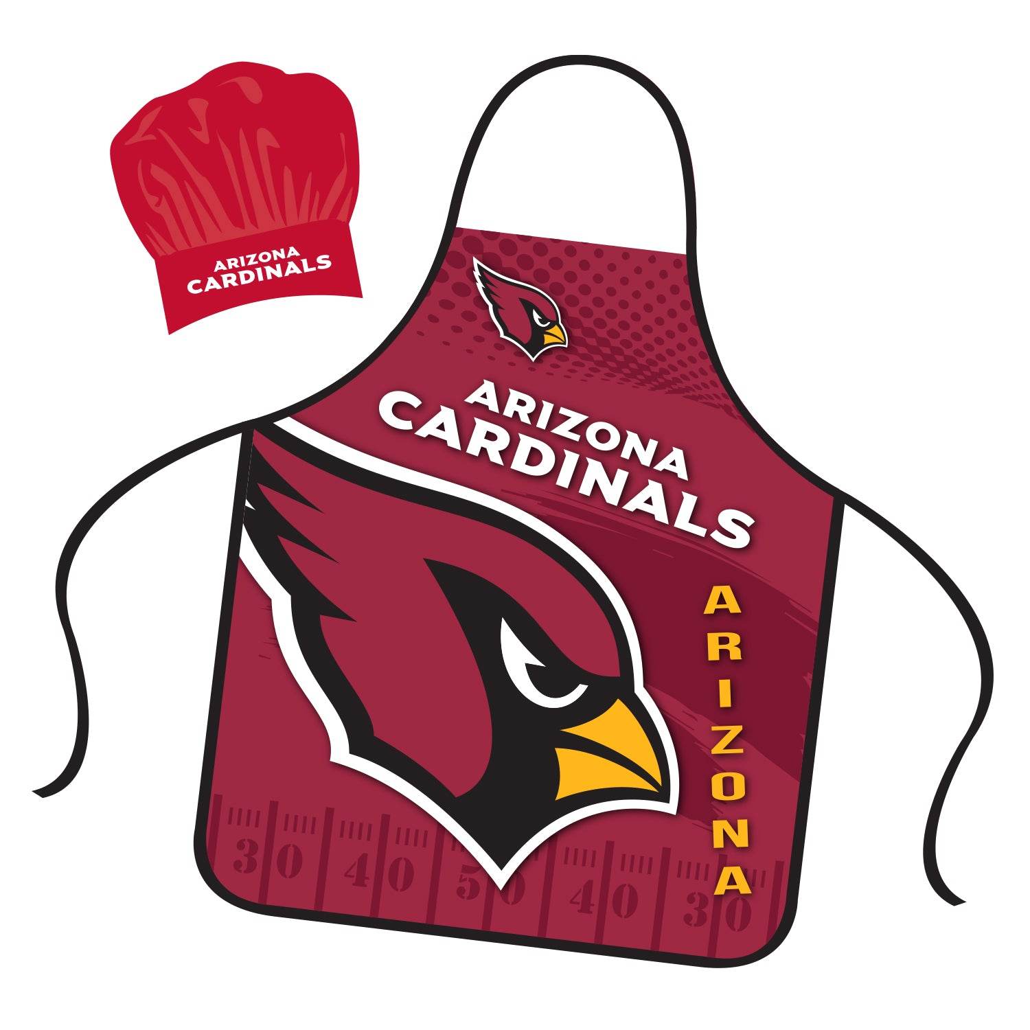 Arizona Cardinals Chef Hat And Apron Set For Fans Everyday - ToylandEU