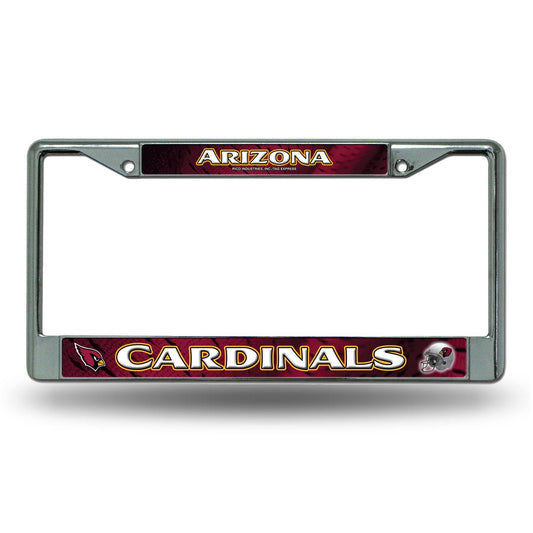 Arizona Cardinals Chrome License Plate Frame With Logo - ToylandEU
