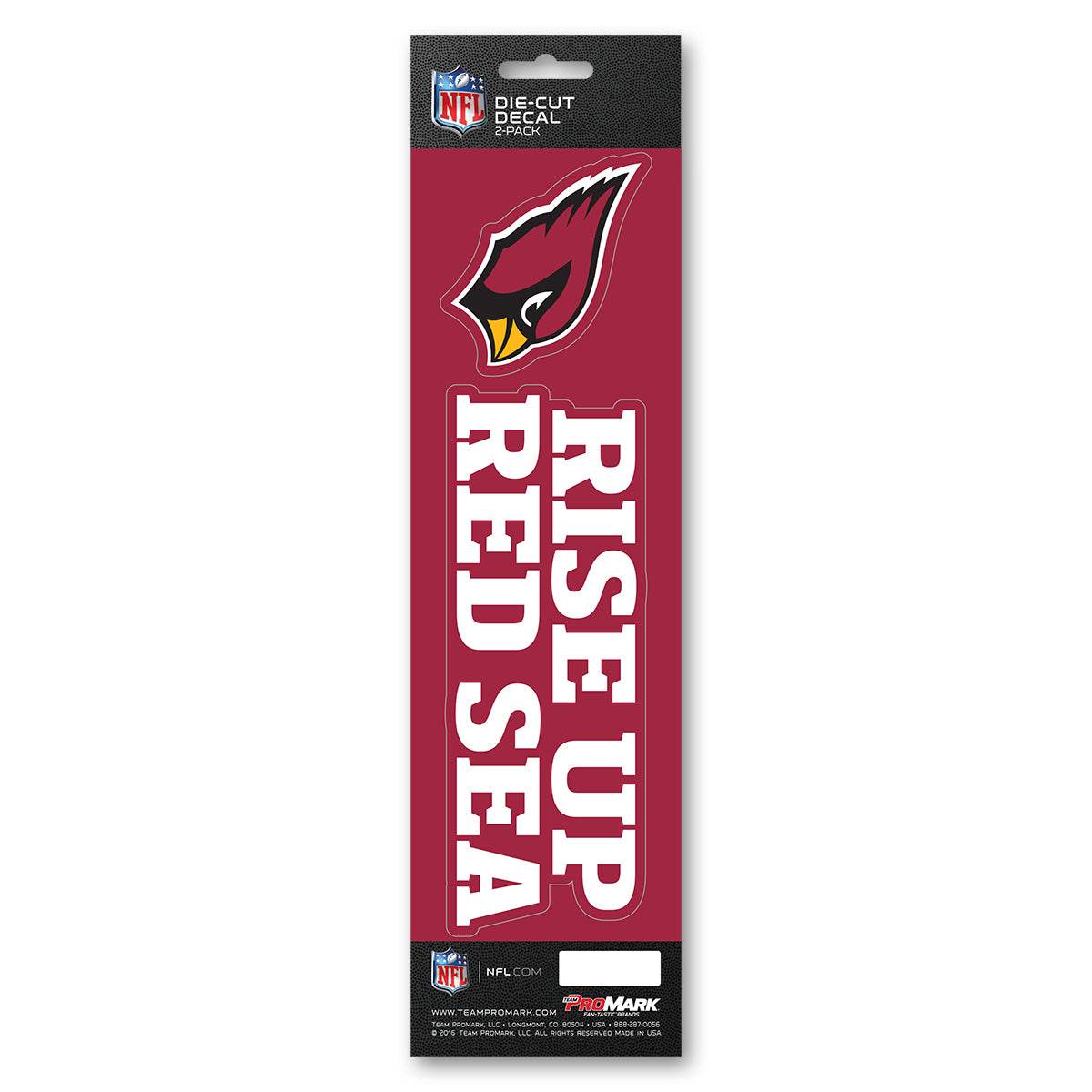 Arizona Cardinals Decal Die Cut Slogan Pack UV Lamination - ToylandEU