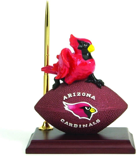 Arizona Cardinals Desk Clock and Pen Set Mascot Table Clock - ToylandEU