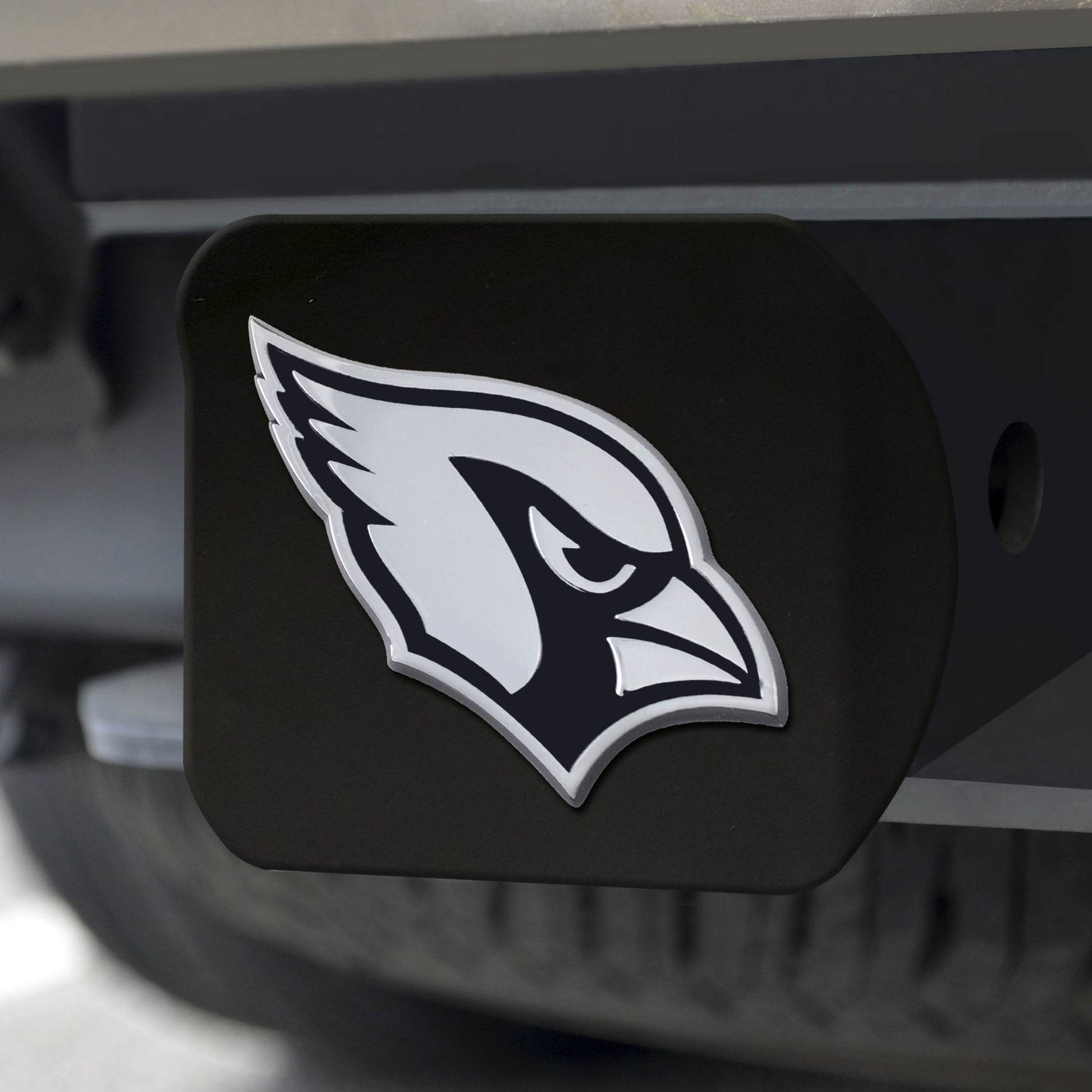 Arizona Cardinals Hitch Cover Chrome Emblem On Black - ToylandEU