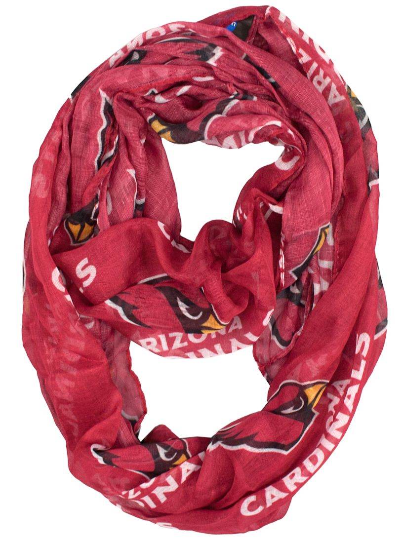 Arizona Cardinals Infinity Scarf Lightweight Logo Print - ToylandEU