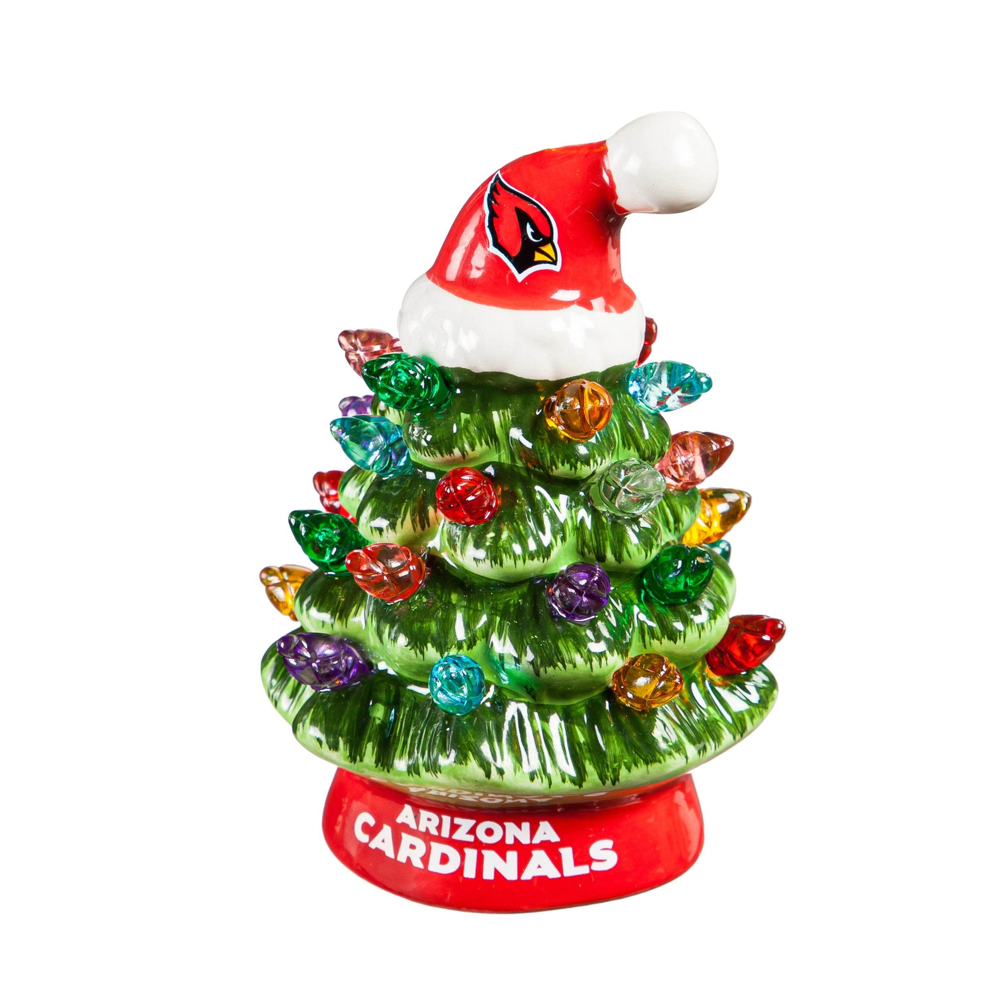 Arizona Cardinals LED Christmas Tree 4 Inch Tabletop Decor - ToylandEU