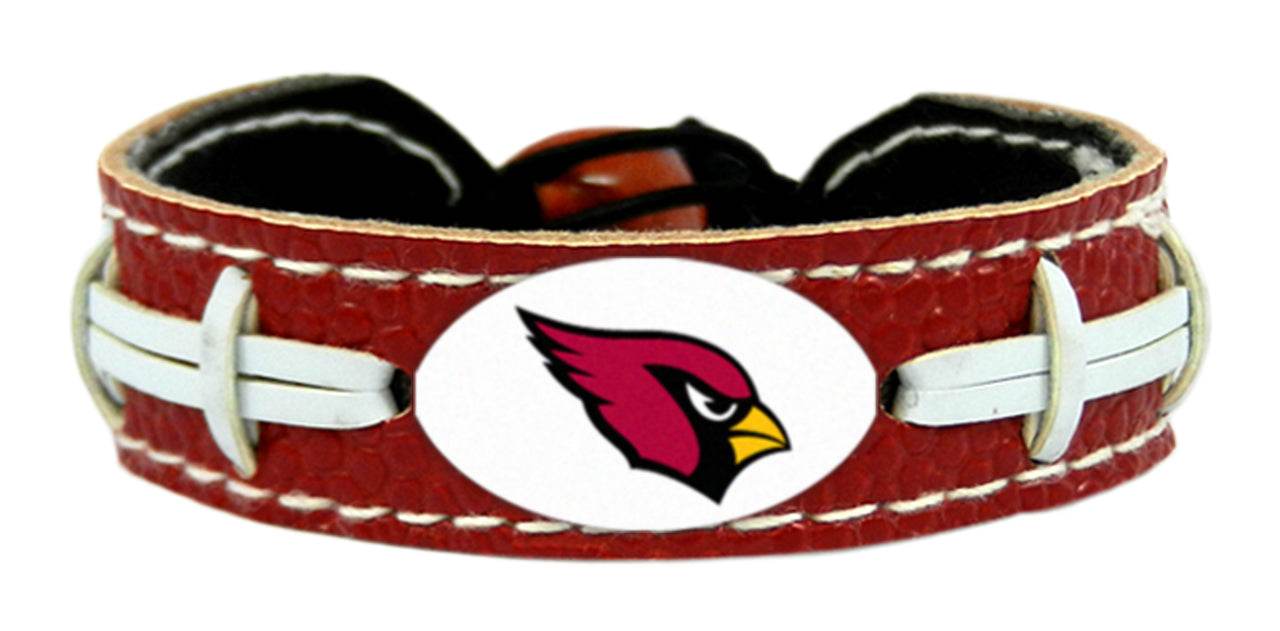 Arizona Cardinals Leather Bracelet Team Color Football - ToylandEU