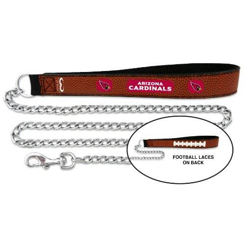 Arizona Cardinals Leather Chain Football Pet Leash Large - ToylandEU