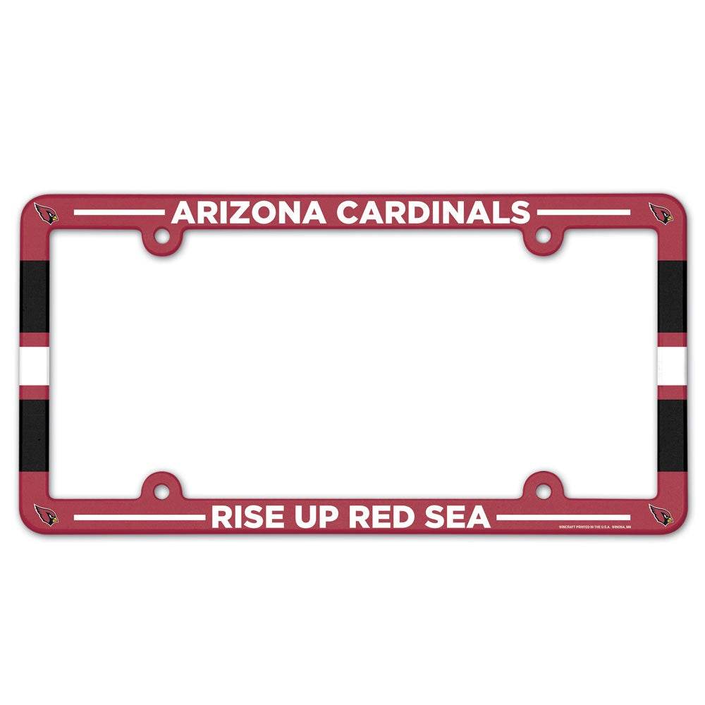 Arizona Cardinals License Plate Frame Plastic Full Color Style - ToylandEU