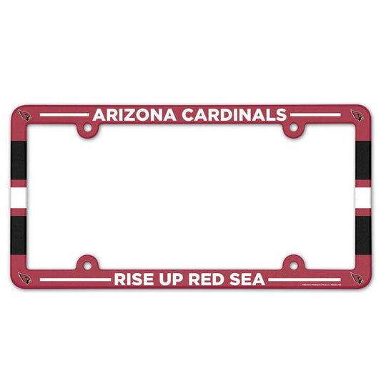 Arizona Cardinals License Plate Frame Plastic Full Color Style - ToylandEU