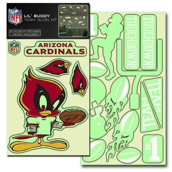 Arizona Cardinals Lil Buddy Glow In The Dark Decal Kit - ToylandEU