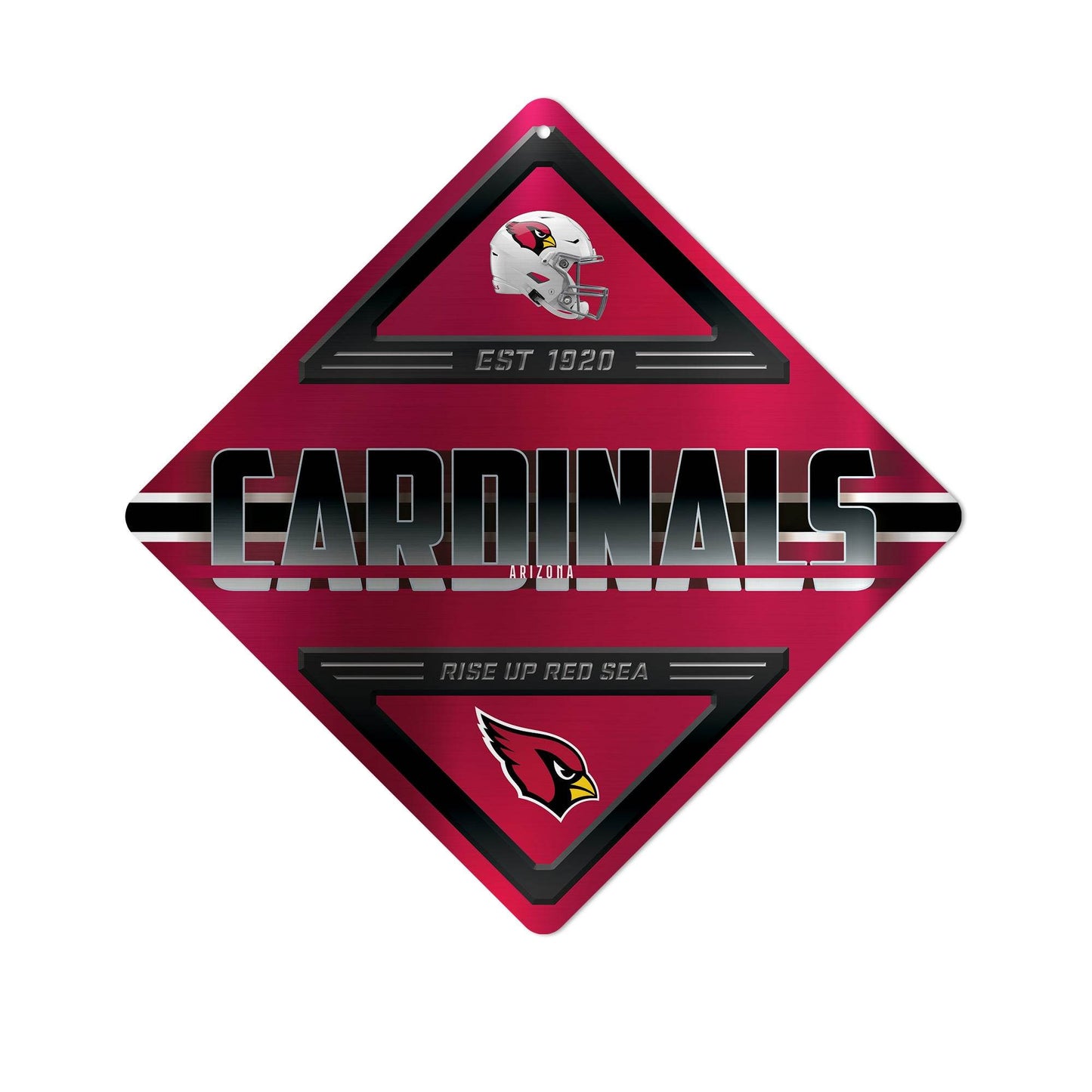 Arizona Cardinals Metal Diamond Sign by Rico Industries - ToylandEU