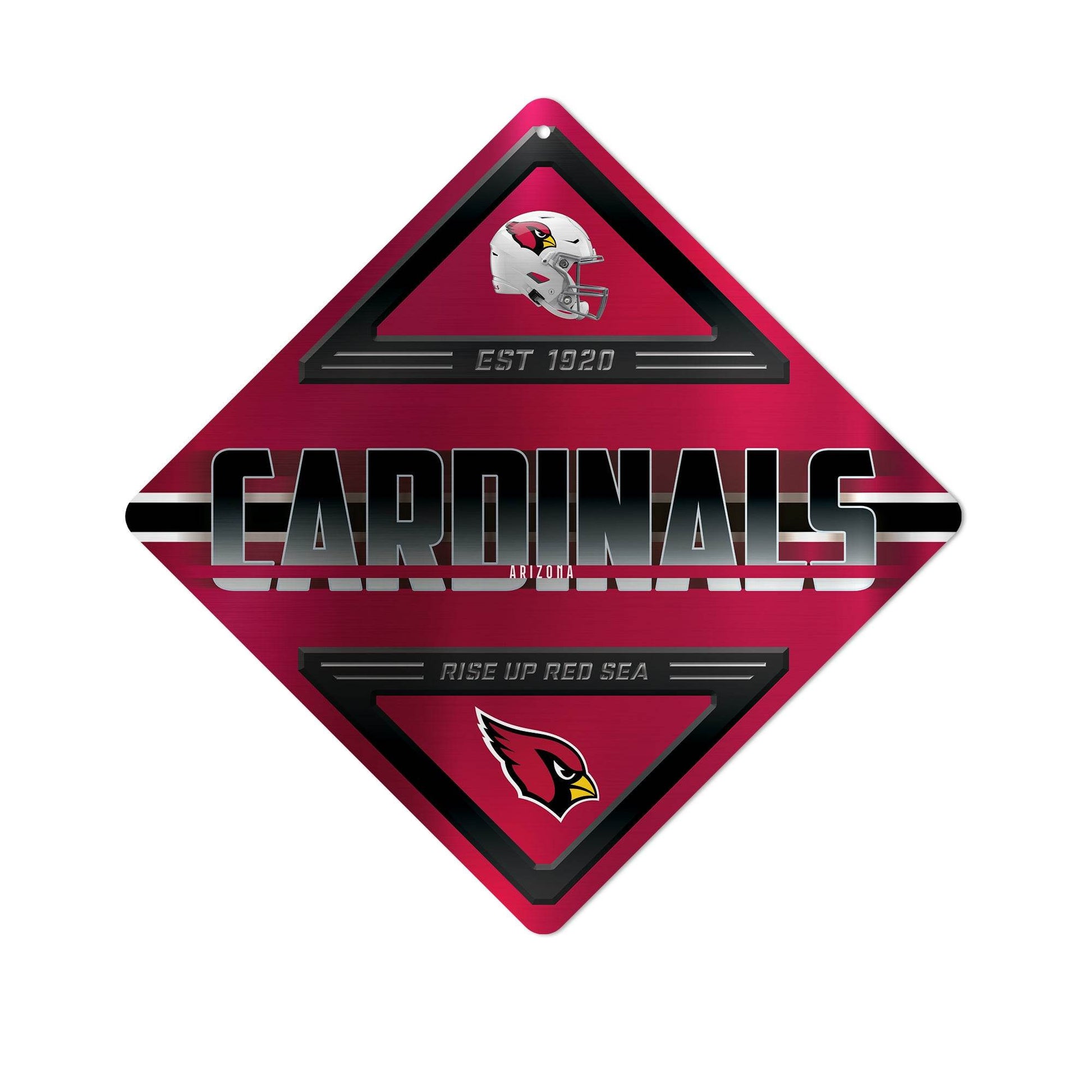 Arizona Cardinals Metal Diamond Sign by Rico Industries - ToylandEU
