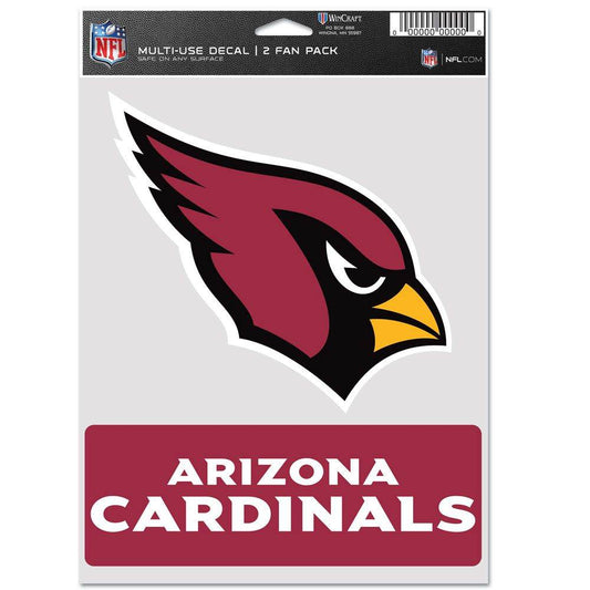 Arizona Cardinals Multi Use Fan Decal Pack 2 Made In USA - ToylandEU