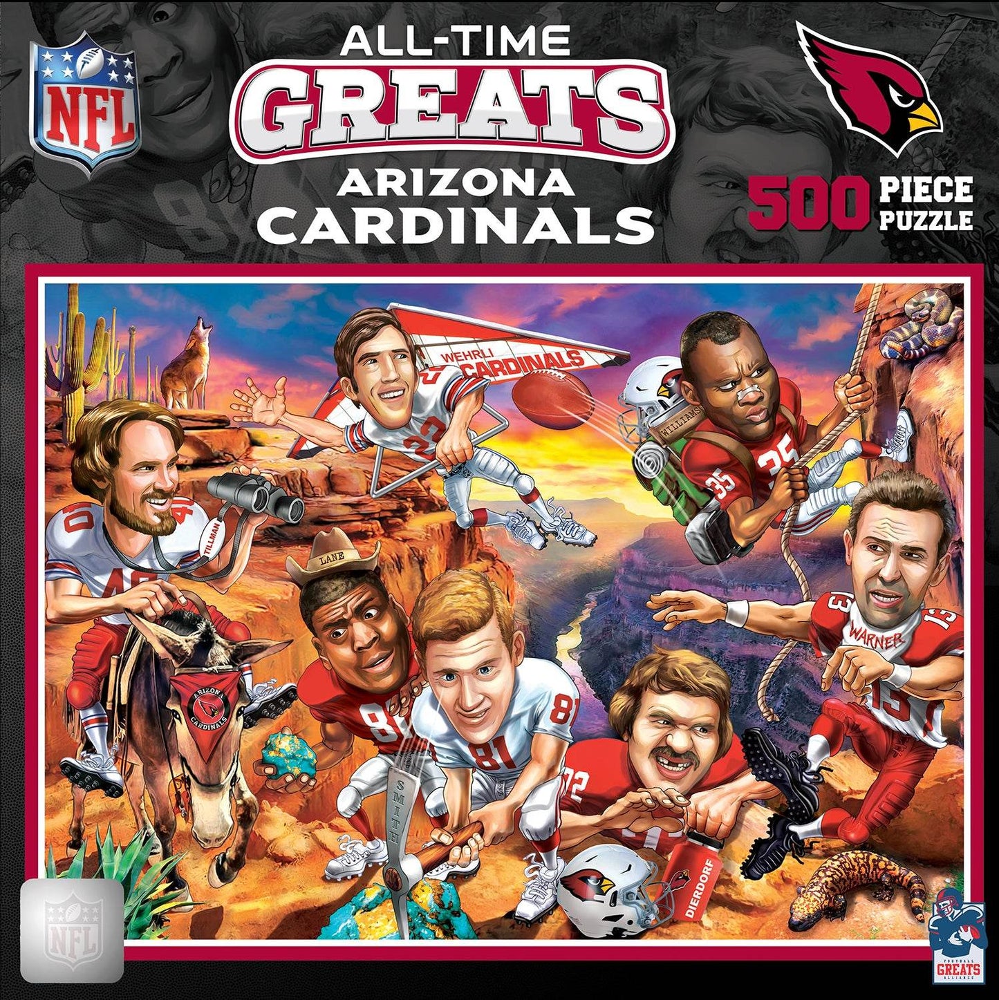 Arizona Cardinals NFL Puzzle 500 Piece All Time Greats - ToylandEU