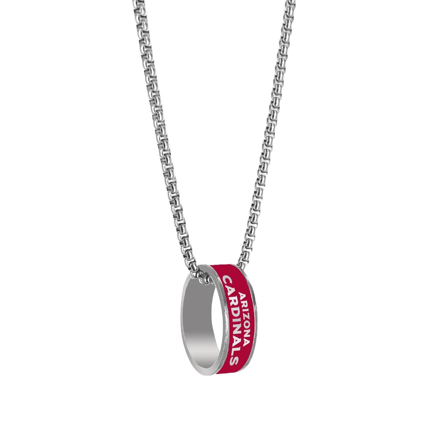 Arizona Cardinals Necklace Ring Silver Fashion Jewelry - ToylandEU