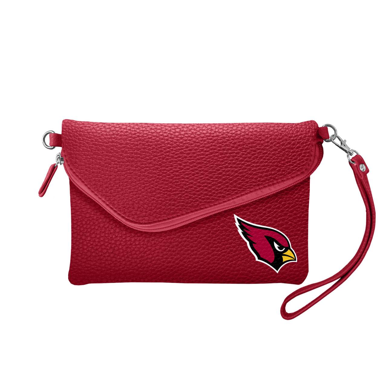 Arizona Cardinals Pebble Fold Over Crossbody Purse Dark Red - ToylandEU