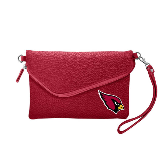 Arizona Cardinals Pebble Fold Over Crossbody Purse Dark Red - ToylandEU