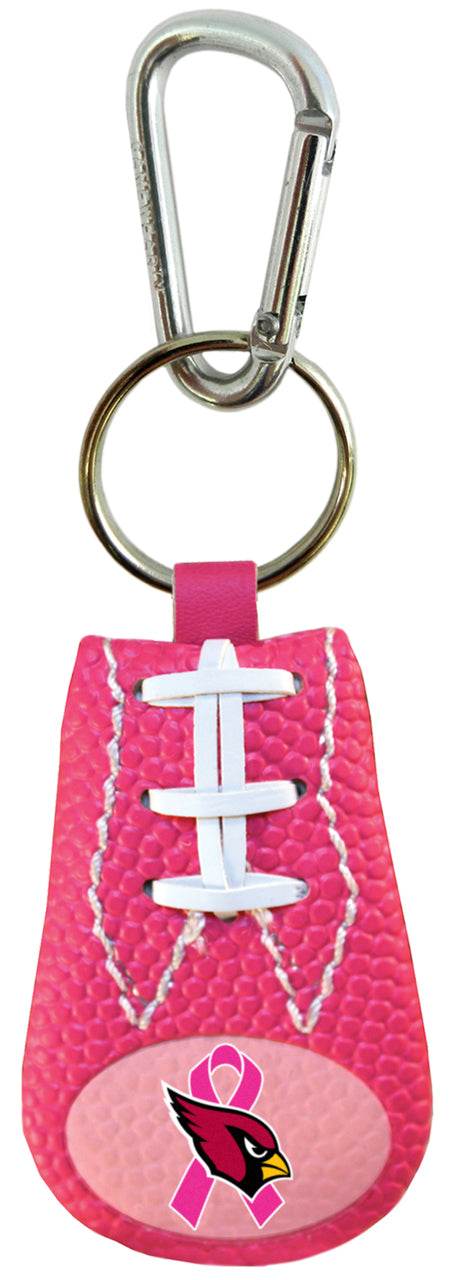 Arizona Cardinals Pink Football Keyring Breast Cancer Ribbon - ToylandEU