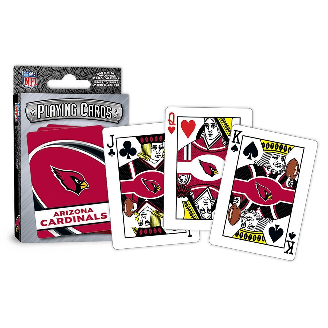 Arizona Cardinals Playing Cards Deck MasterPieces Puzzles - ToylandEU