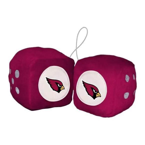  Arizona Cardinals Plush Fuzzy Dice Car Interior Decor Logo -  ToylandEU™
