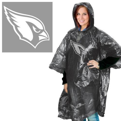 Arizona Cardinals Rain Poncho One Size Fits Most Packable - ToylandEU