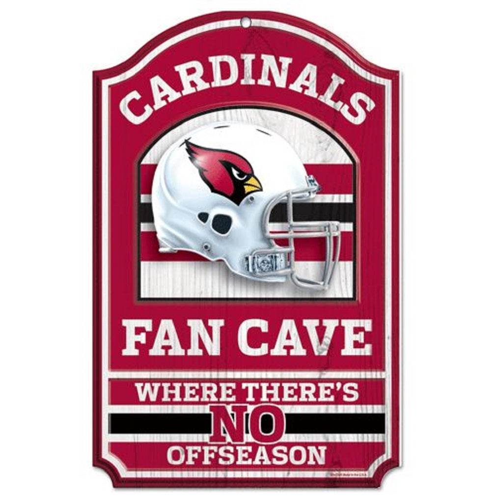 Arizona Cardinals Sign 11x17 Wood Fan Cave Design - ToylandEU