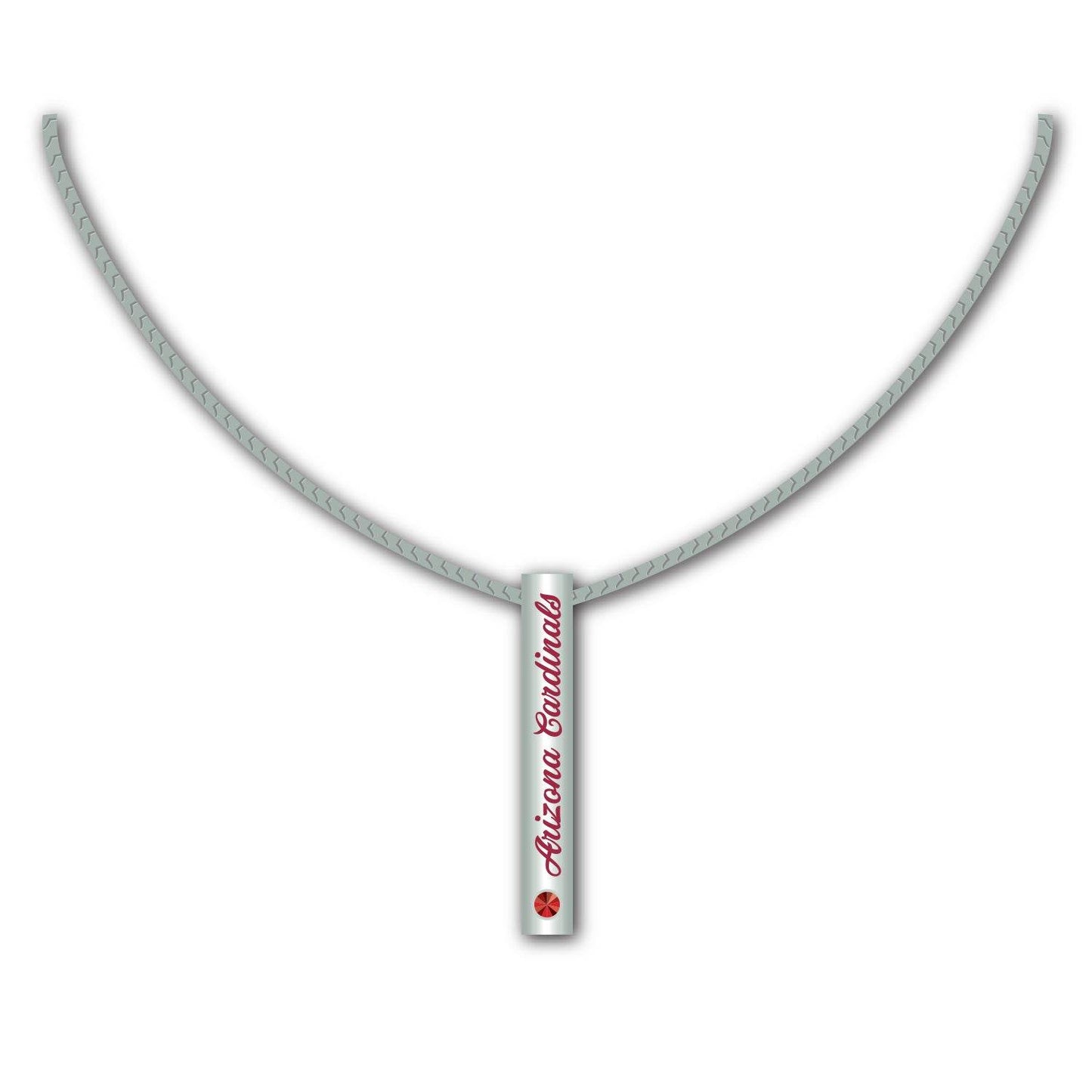 Arizona Cardinals Silver Bar Necklace Team Football Jewelry - ToylandEU
