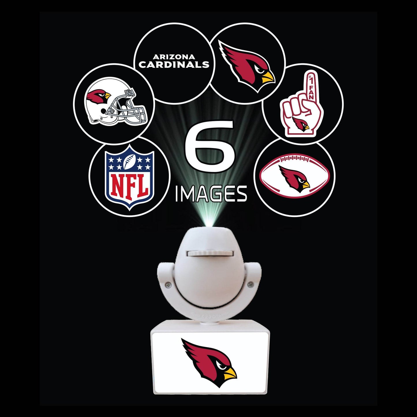 Arizona Cardinals Spotlight Projector Mini Logo LED - ToylandEU
