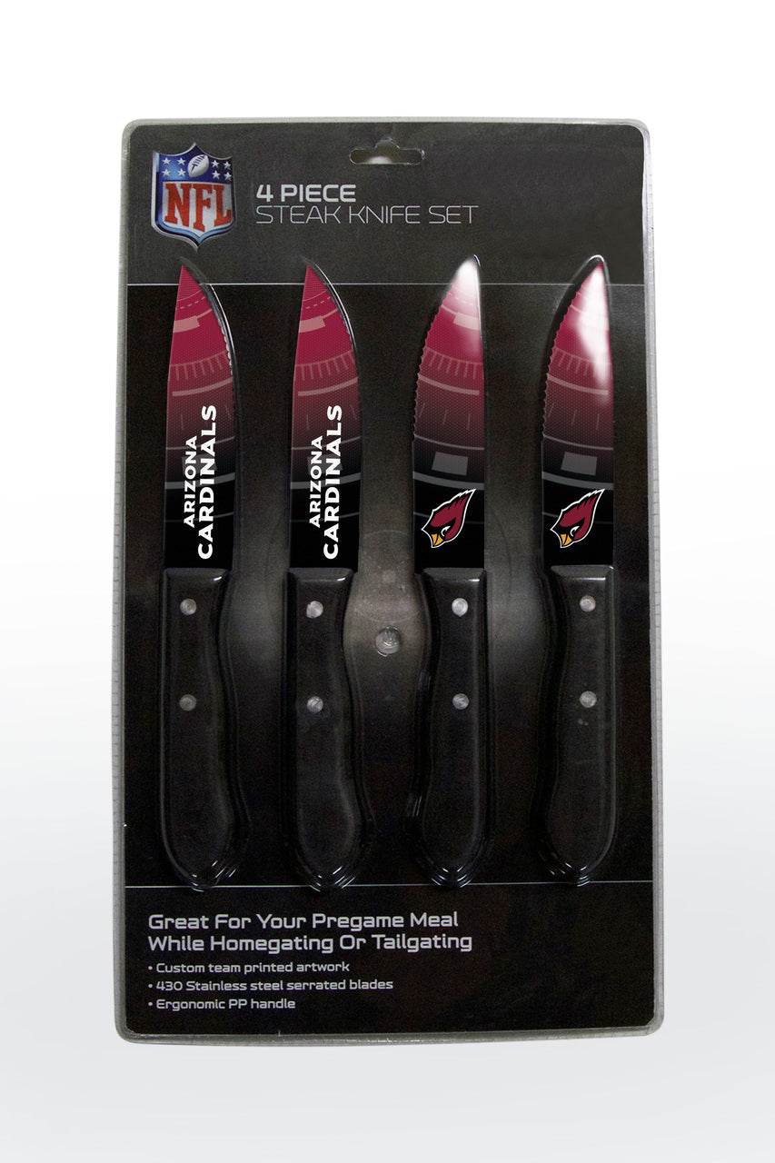 Arizona Cardinals Steak Knife Set 4 Pack Serrated Blades - ToylandEU