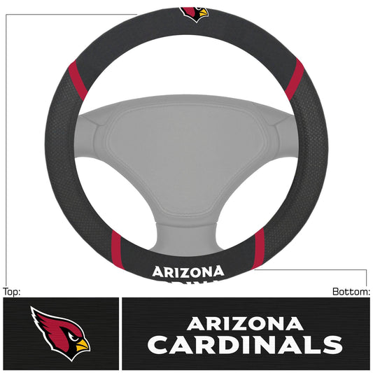 Arizona Cardinals Steering Wheel Cover Mesh And Stitched - ToylandEU