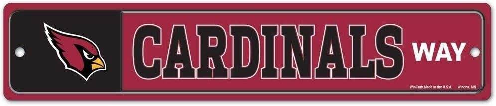 Arizona Cardinals Street Sign Plastic Wall Decor 3.75 By 19 - ToylandEU