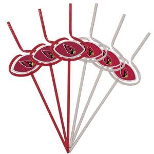 Arizona Cardinals Team Sipper Straws Pack 6 BPA Free - ToylandEU