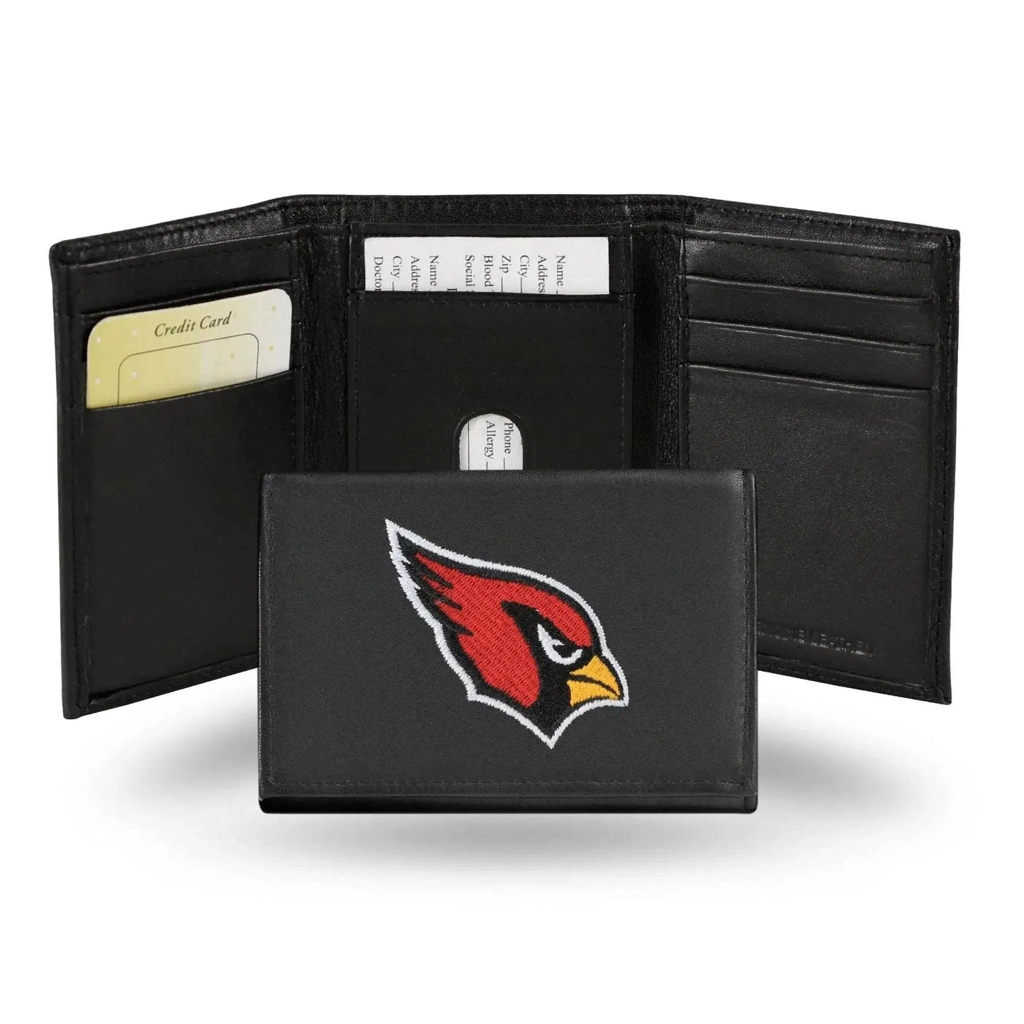  Arizona Cardinals Wallet Trifold Leather Embroidered -  ToylandEU™