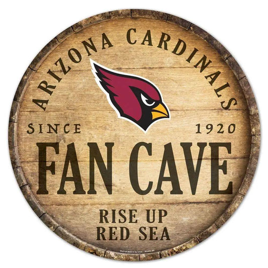  Arizona Cardinals Wood Sign 14 Inch Round Barrel Top Decor -  ToylandEU™
