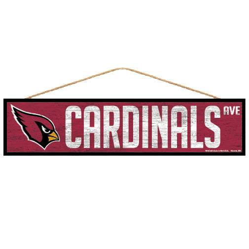 Arizona Cardinals Wood Sign 4x17 Avenue Design Decor - ToylandEU