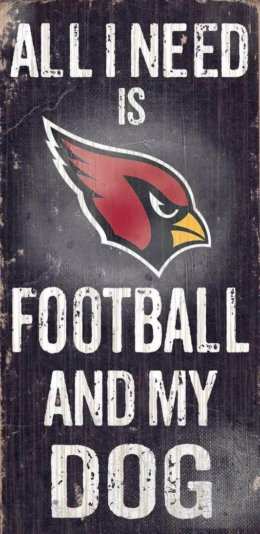  Arizona Cardinals Wood Sign Football and Dog 12x6 Inches -  ToylandEU™