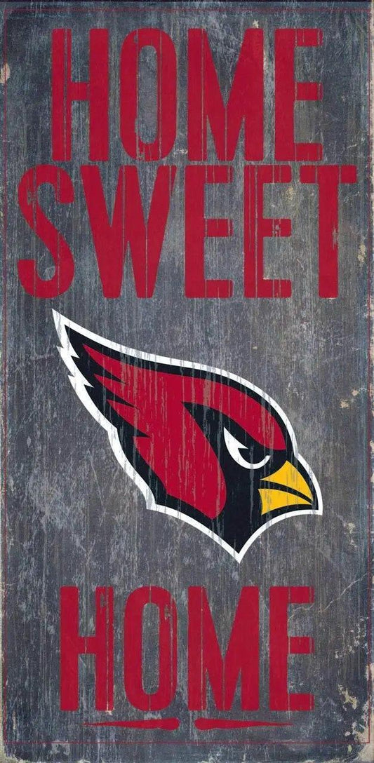  Arizona Cardinals Wood Sign Home Sweet Home 6x12 Hanging -  ToylandEU™