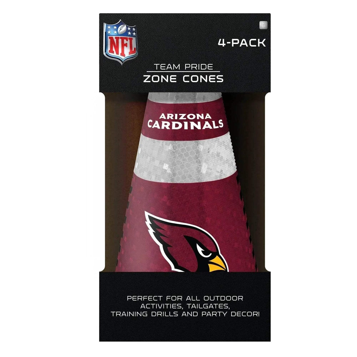  Arizona Cardinals Zone Cones 4 Pack Reflective Team Color Agility Cones -  ToylandEU™