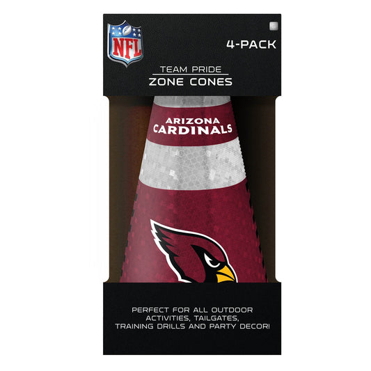 Arizona Cardinals Zone Cones 4 Pack Reflective Team Color - ToylandEU