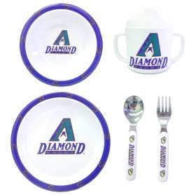 Arizona Dbacks Child Dinner Set 5 Piece Dishwasher Safe - ToylandEU