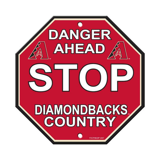 Arizona Diamondbacks 12x12 Plastic Stop Style Sign Display - ToylandEU